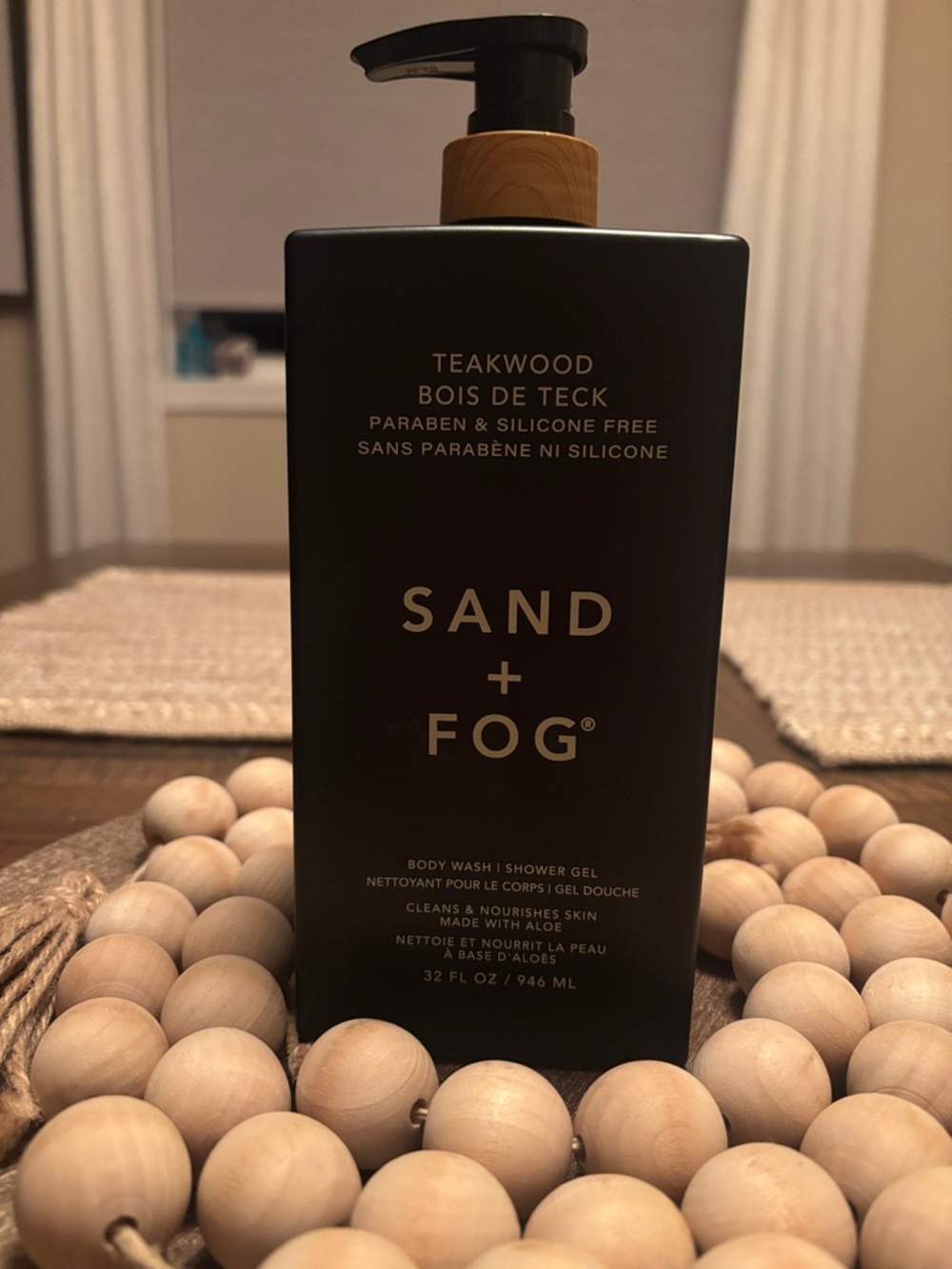 Sand + Fog - Teakwood Body Wash - Black Bottle